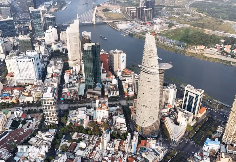Ciudad Ho Chi Minh vista aérea. (Foto: VNA)