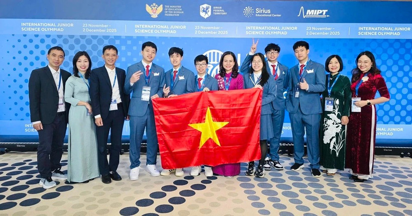 Estudiantes vietnamitas ganan 6 medallas en Olimpiada Juvenil Internacional de Ciencia. (Foto: VNA)