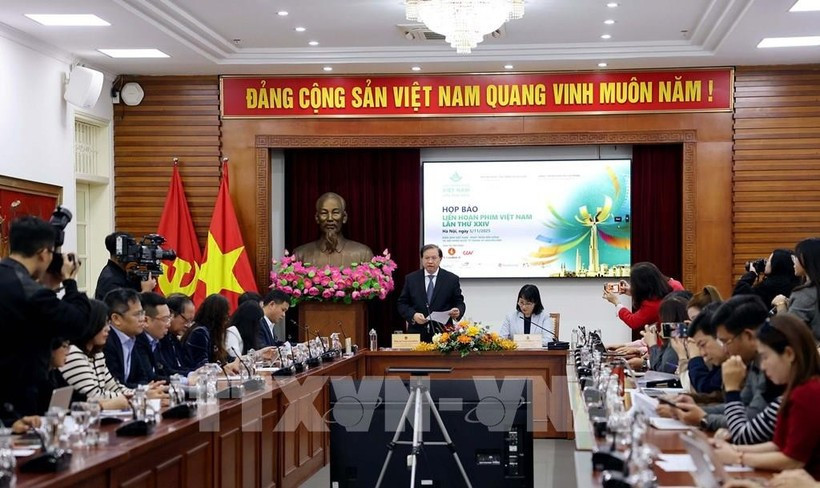 Rueda de prensa sobre el XXIV Festival de Cine de Vietnam. (Foto: VNA)