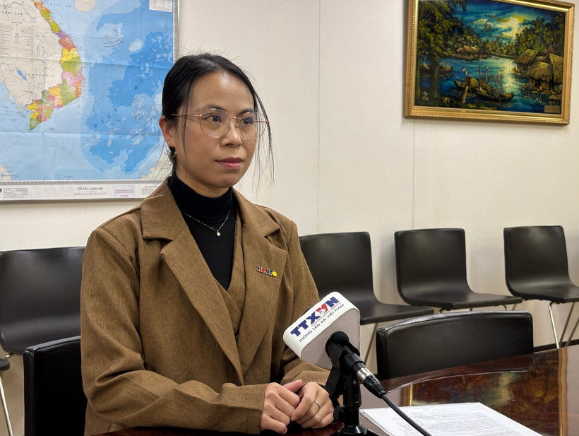 Do Thi Minh Phuong, secretaria general de la Unión de Asociaciones de Vietnamitas en Japón. (Foto: VNA)