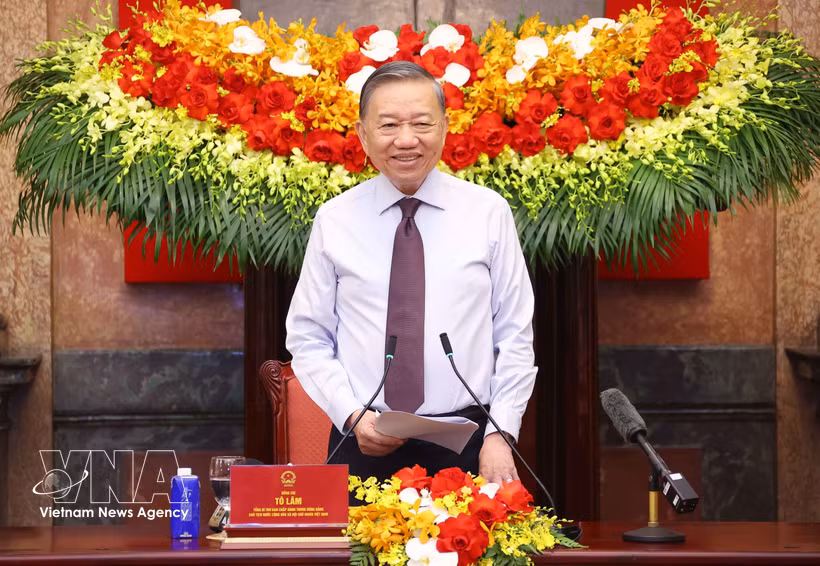 El secretario general del Partido Comunista y presidente de Vietnam, To Lam. (Foto: VNA)