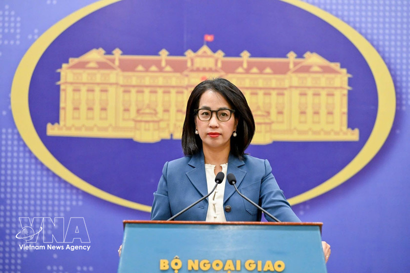 La portavoz del Ministerio de Relaciones Exteriores de Vietnam, Pham Thu Hang. (Foto: VNA)