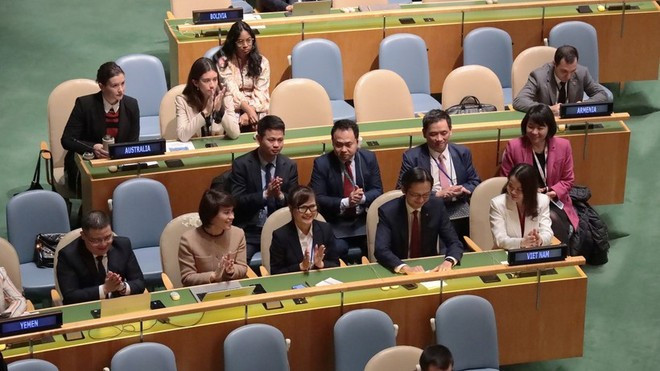 La reelección de Vietnam como miembro del Consejo de Derechos Humanos de la ONU para el período 2026-2028 con un alto número de votos refleja la confianza de la comunidad internacional (Foto: VNA)