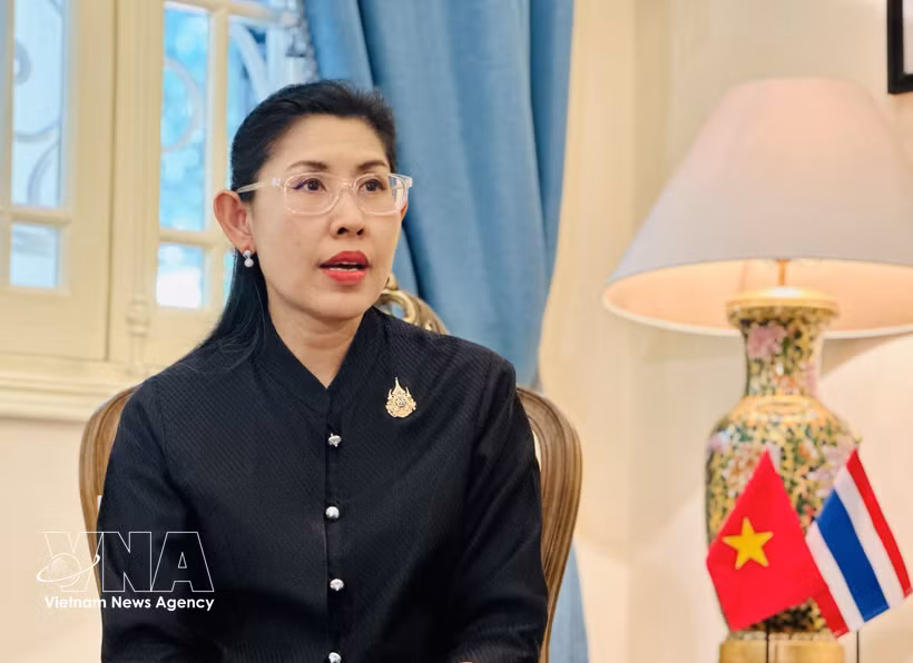 La embajadora de Tailandia en Vietnam, Urawadee Sriphiromya. (Foto: VNA)