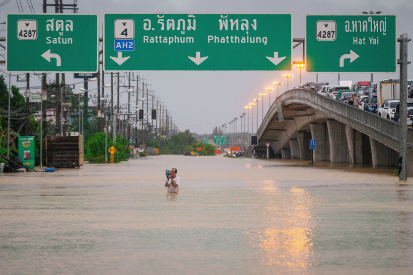 Inundaciones en Tailandia. (Foto: Xinhua)
