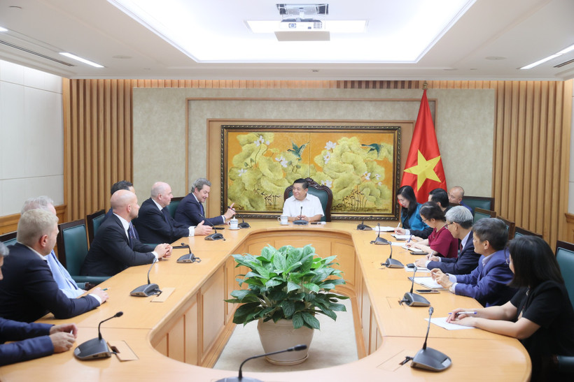 El viceprimer ministro Nguyen Chi Dung y la Asociación de Amistad Alemania-Vietnam acuerdan impulsar intercambios pueblo a pueblo y cooperación en tecnología y energía verde. (Foto: VNA)