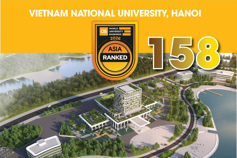 La Universidad Nacional de Vietnam en Hanoi lidera el grupo de las instituciones vietnamitas. (Fuente: Internet)