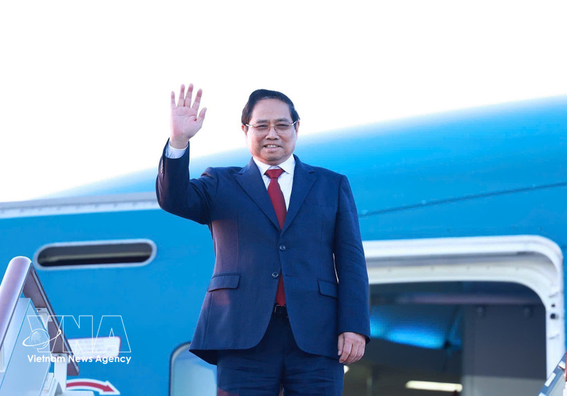 El primer ministro de Vietnam, Pham Minh Chinh, concluye con éxito su visita oficial a Rusia (Foto: VNA)