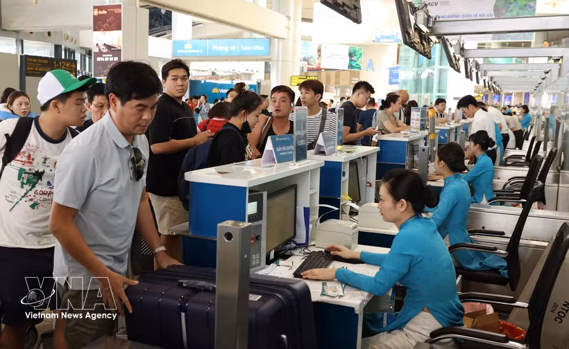 Vietnam registra aumento del 15,4% en número de pasajeros internacionales por vía aérea (Foto: VNA)