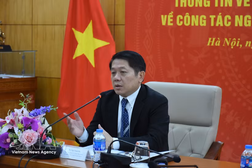 El vicepresidente del Comité Estatal para Vietnamitas en Ultramar, dependiente del Ministerio de Relaciones Exteriores, Ngo Trinh Ha. (Foto: VNA)