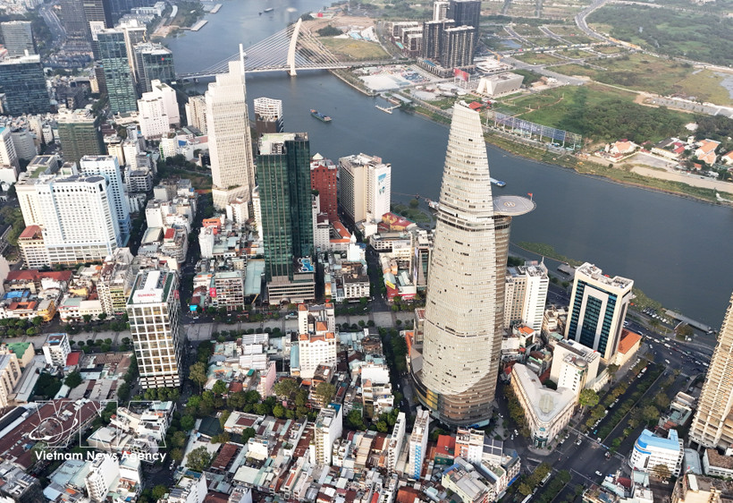 Edificio financiero Bitexco en Ciudad Ho Chi Minh. (Foto: VNA)