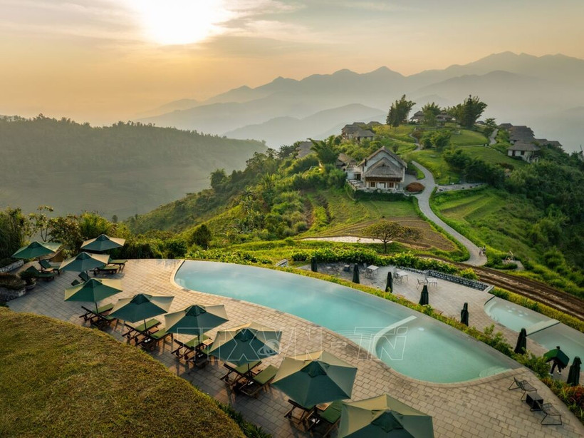 El resort Topas Ecolodge, en Sapa, polo turístico de la provincia vietnamita de Lao Cai, se ubica en el tercer puesto del ranking de los mejores establecimientos de descanso de Asia. (Foto: VNA)
