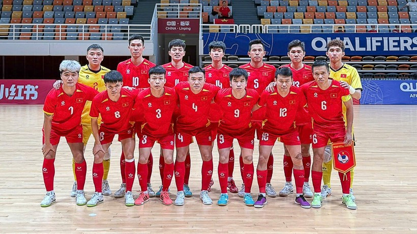 Selección vietnamita de futsal se prepara para Copa Asiática 2026 (Foto: VNA)
