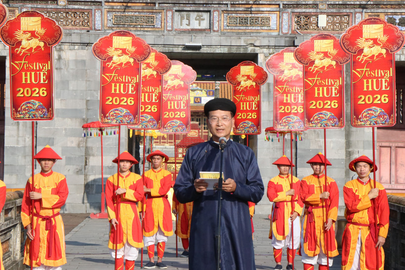 Festival Hue 2026 se presenta con una ceremonia imperial restaurada (Foto: VNA)