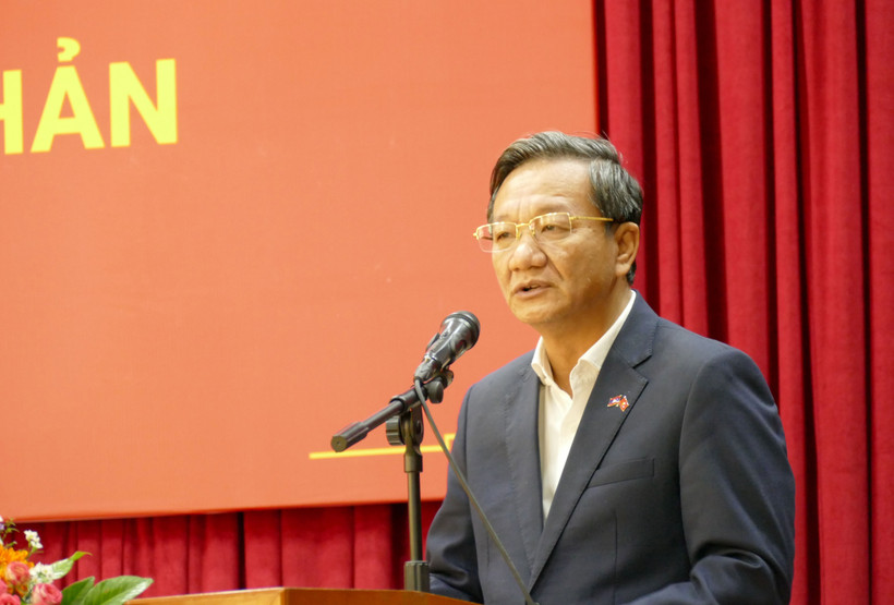 El embajador de Vietnam en Laos, Nguyen Minh Tam. (Foto: VNA)