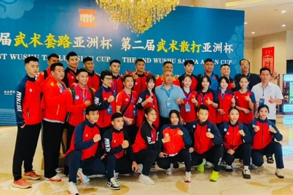 Vietnam brilla en la Copa Asiática 2025 de Wushu (Fuente: VNA)