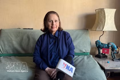 Poldi Sosa Schmit, presidenta del Instituto de Cultura Argentina–Vietnam (Fuente: VNA)