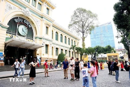 Ciudad Ho Chi Minh recibió más de 6,58 millones de turistas internacionales en los primeros 10 meses de 2025 (Fuente: VNA)