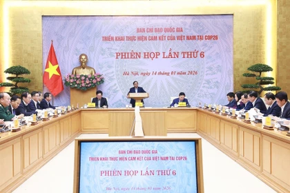 El primer ministro Pham Minh Chinh habla en la cita (Fuente: VNA)