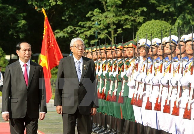 Vietnam y Myanmar robustecen lazos políticos y diplomáticos ảnh 1 Vietnam y Myanmar robustecen lazos políticos y diplomáticos ảnh 1