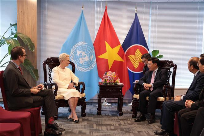 Viceprimer ministro de Vietnam sostiene encuentros bilaterales en Nueva York ảnh 3 Viceprimer ministro de Vietnam sostiene encuentros bilaterales en Nueva York ảnh 3