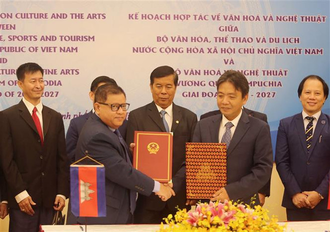 Vietnam y Camboya fortalecen cooperación en cultura y arte ảnh 1 Vietnam y Camboya fortalecen cooperación en cultura y arte ảnh 1