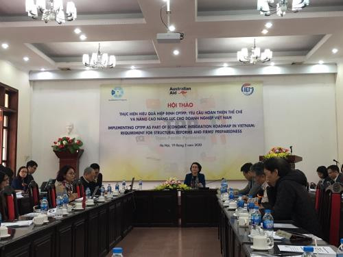 Debaten en Hanoi perfeccionamiento institucional para implementación de Acuerdo Transpacífico ảnh 1 Debaten en Hanoi perfeccionamiento institucional para implementación de Acuerdo Transpacífico ảnh 1