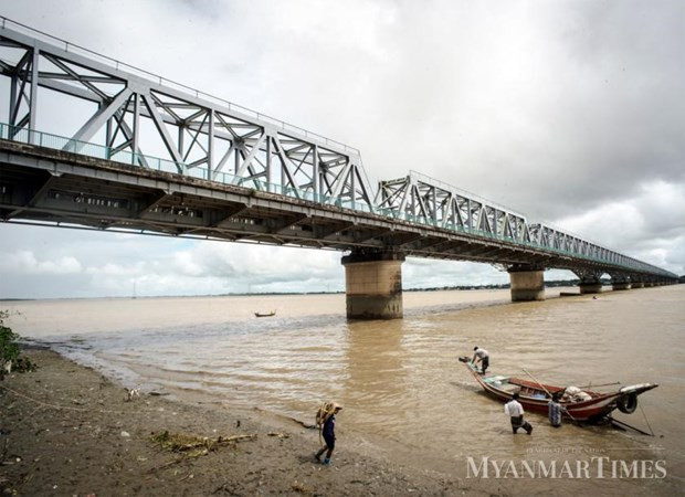 Empresa japonesa ejecuta proyecto de reconstrucción de puentes en Myanmar ảnh 1 Empresa japonesa ejecuta proyecto de reconstrucción de puentes en Myanmar ảnh 1