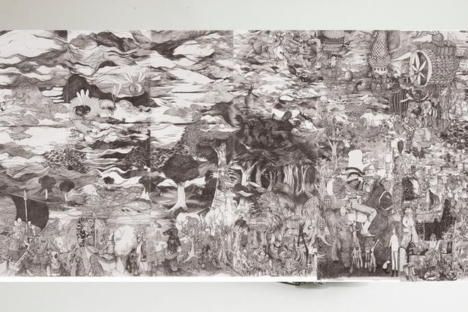 Artista francés expone en Vietnam evolución de vínculos entre naturaleza y seres humanos ảnh 1