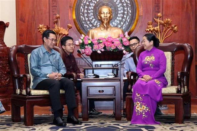 Fomentan lazos de amistad entre uniones juveniles de Ciudad Ho Chi Minh y Laos ảnh 1 Fomentan lazos de amistad entre uniones juveniles de Ciudad Ho Chi Minh y Laos ảnh 1