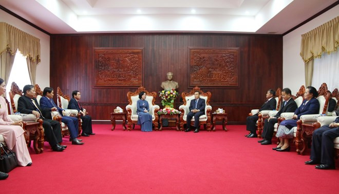 Comparten Vietnam y Laos experiencias en movilización de masas ảnh 1 Comparten Vietnam y Laos experiencias en movilización de masas ảnh 1