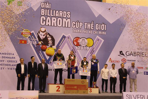 Gana jugador belga Torneo Internacional de Billar Carambola de Ciudad Ho Chi Minh-2019 ảnh 1 Gana jugador belga Torneo Internacional de Billar Carambola de Ciudad Ho Chi Minh-2019 ảnh 1