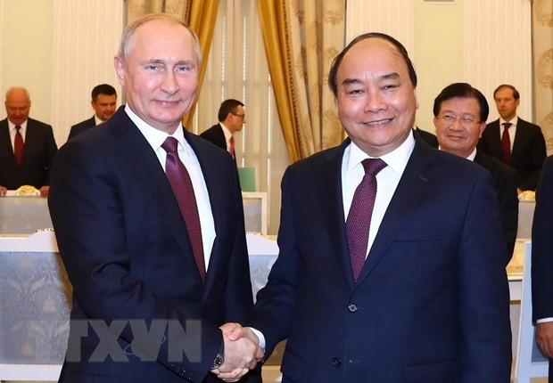 Primer ministro de Vietnam se reúne con presidente ruso Vladimir Putin ảnh 1 Primer ministro de Vietnam se reúne con presidente ruso Vladimir Putin ảnh 1