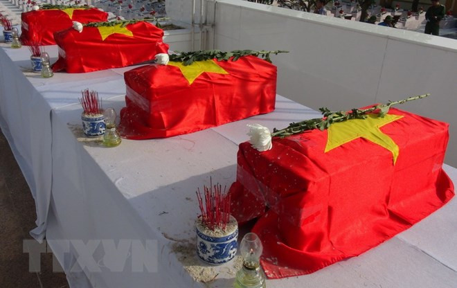 Repatrían restos de soldados vietnamitas caídos en Laos y Camboya ảnh 1 Repatrían restos de soldados vietnamitas caídos en Laos y Camboya ảnh 1