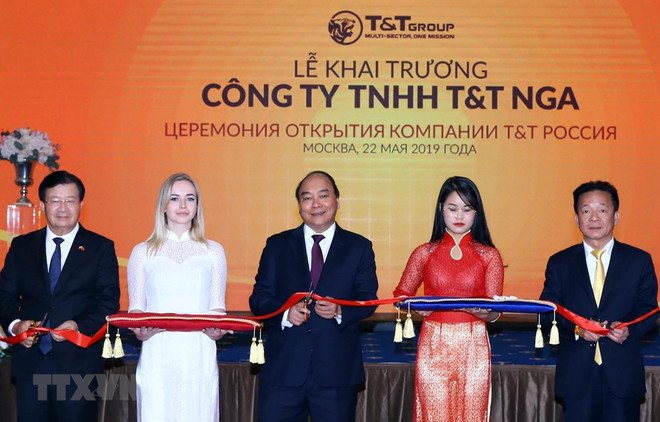 Asiste premier vietnamita a ceremonia de apertura del grupo T&T en Rusia ảnh 1 Asiste premier vietnamita a ceremonia de apertura del grupo T&T en Rusia ảnh 1