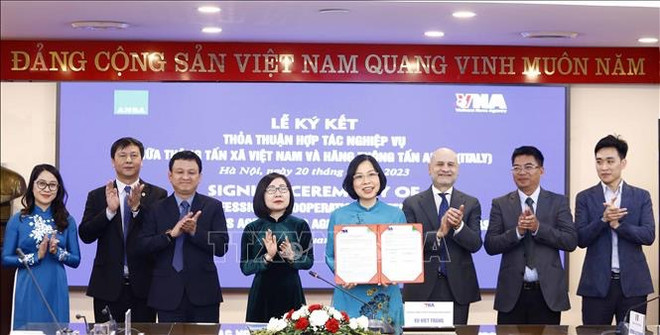 VNA y ANSA firman un acuerdo de cooperación ảnh 1 VNA y ANSA firman un acuerdo de cooperación ảnh 1