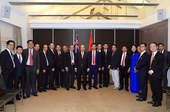Premier vietnamita dialoga con empresarios e intelectuales coterráneos en Australia ảnh 1 Premier vietnamita dialoga con empresarios e intelectuales coterráneos en Australia ảnh 1