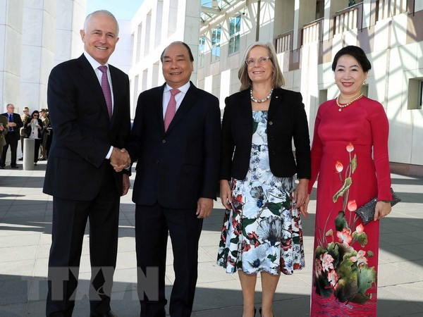 Recibe primer ministro de Australia a su homólogo de Vietnam ảnh 1 Recibe primer ministro de Australia a su homólogo de Vietnam ảnh 1
