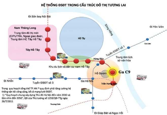 Hanoi recauda opiniones sobre estación subterránea cerca de lago Hoan Kiem ảnh 1 Hanoi recauda opiniones sobre estación subterránea cerca de lago Hoan Kiem ảnh 1
