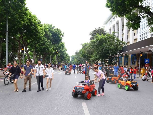 Hanoi amplía área peatonal en fines de semana ảnh 1 Hanoi amplía área peatonal en fines de semana ảnh 1