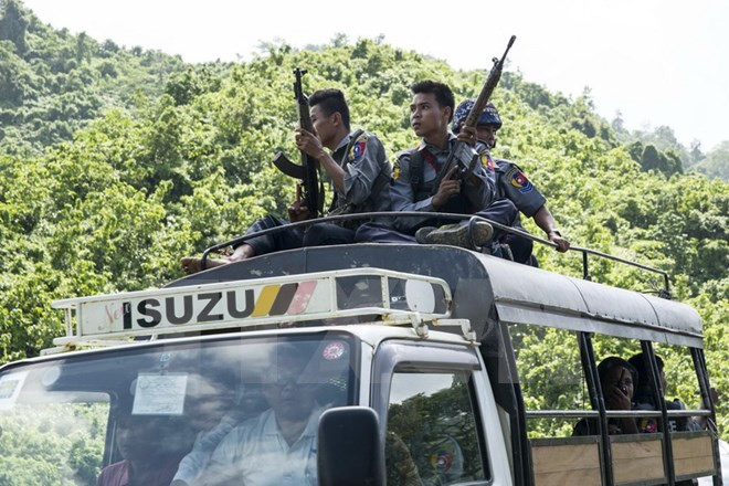 Myanmar fortalece la seguridad en zonas fronterizas ante amenaza terrorista ảnh 1 Myanmar fortalece la seguridad en zonas fronterizas ante amenaza terrorista ảnh 1