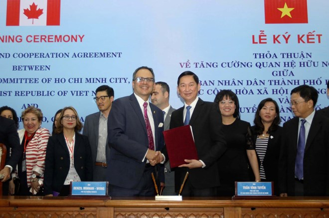 Ciudad Ho Chi Minh y Toronto acuerdan intensificar cooperación ảnh 1 Ciudad Ho Chi Minh y Toronto acuerdan intensificar cooperación ảnh 1