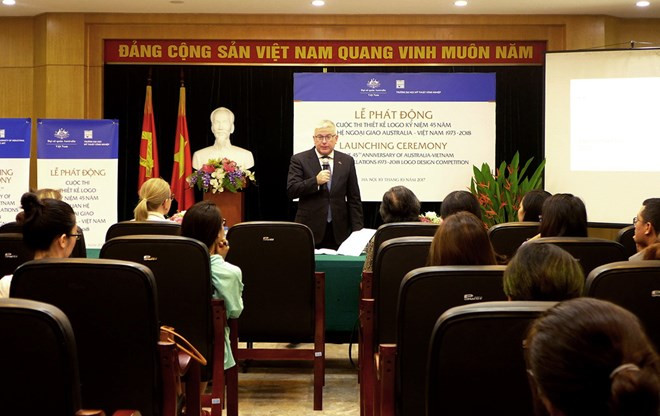 Lanzan concurso de diseño de logo por el 45 aniversario de nexos Vietnam- Australia ảnh 1 Lanzan concurso de diseño de logo por el 45 aniversario de nexos Vietnam- Australia ảnh 1