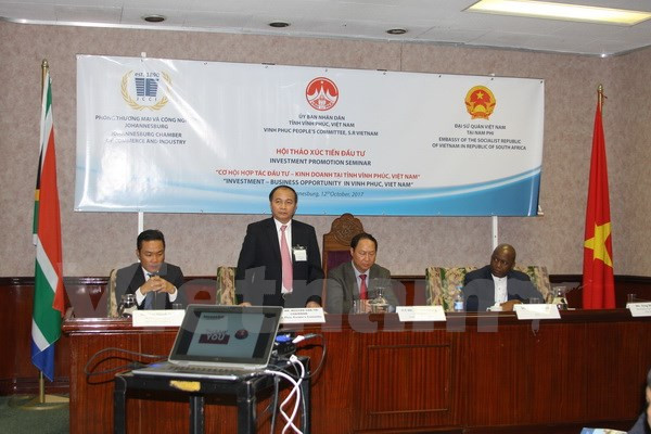 Efectúan en Sudáfrica seminario sobre oportunidades de inversión en Vietnam ảnh 1 Efectúan en Sudáfrica seminario sobre oportunidades de inversión en Vietnam ảnh 1