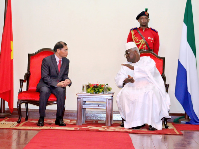 Vietnam y Sierra Leona fortalecen cooperación multifacética ảnh 1 Vietnam y Sierra Leona fortalecen cooperación multifacética ảnh 1