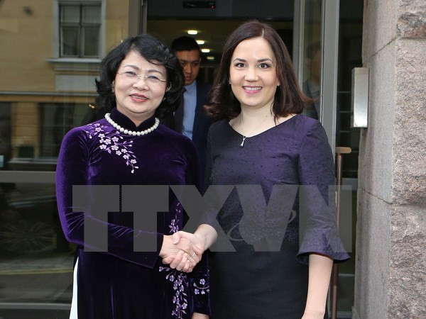 Vicepresidenta de Vietnam continúa actividades en Finlandia ảnh 1 Vicepresidenta de Vietnam continúa actividades en Finlandia ảnh 1