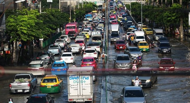 Registran récord de precipitaciones en Bangkok en últimos 25 años ảnh 1 Registran récord de precipitaciones en Bangkok en últimos 25 años ảnh 1