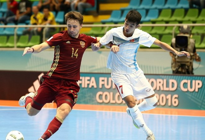 Vietnam se despidió de la Copa Mundial de fútbol sala tras derrota ante Rusia ảnh 1 Vietnam se despidió de la Copa Mundial de fútbol sala tras derrota ante Rusia ảnh 1