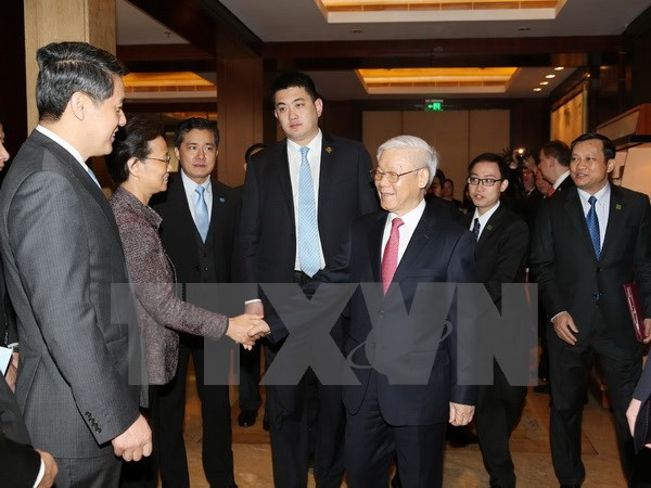 Líder partidista vietnamita asegura apoyo a empresas chinas en Vietnam ảnh 1 Líder partidista vietnamita asegura apoyo a empresas chinas en Vietnam ảnh 1