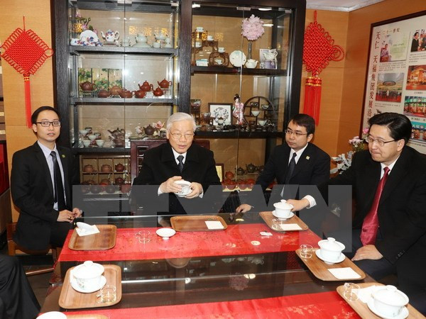 Secretario general del PCV visita provincia china de Zhejiang ảnh 1 Secretario general del PCV visita provincia china de Zhejiang ảnh 1